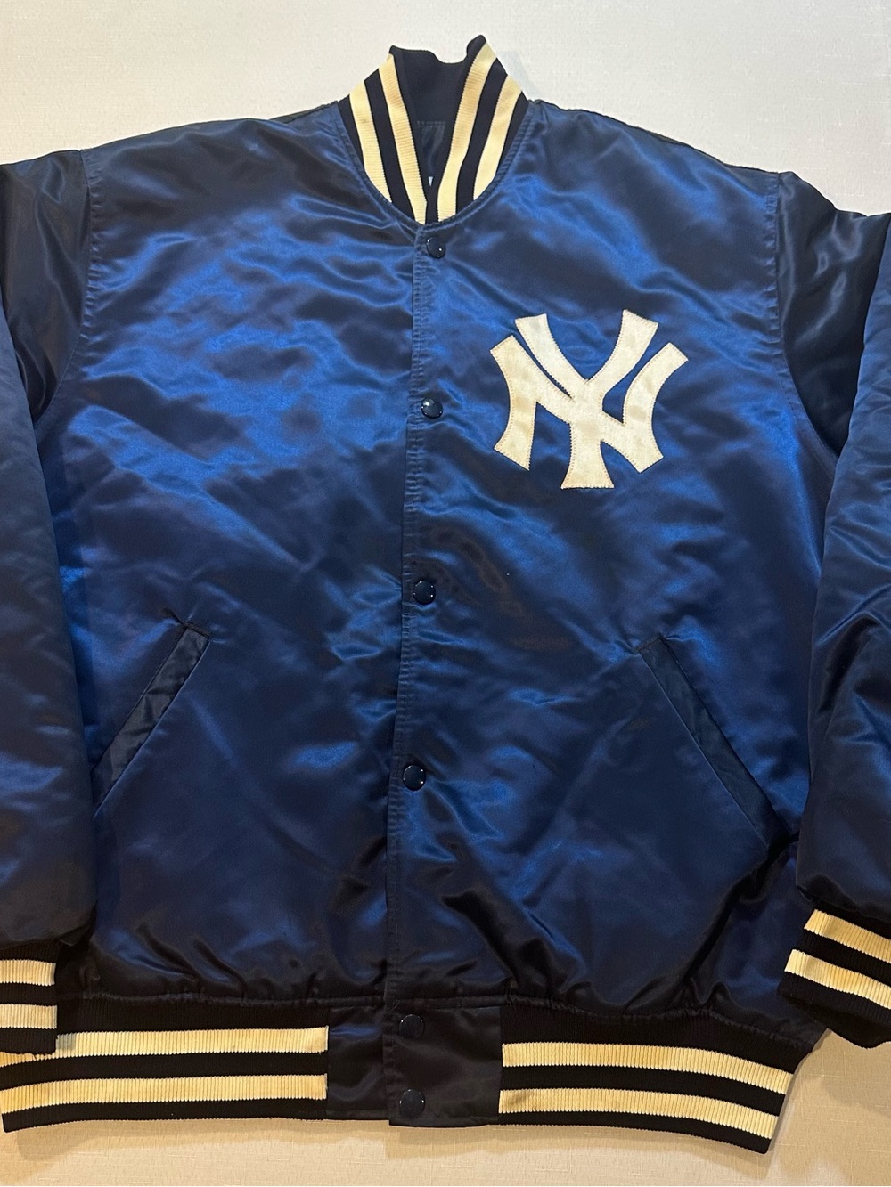Vintage Starter New York Yankees Satin Jacket XL Made USA